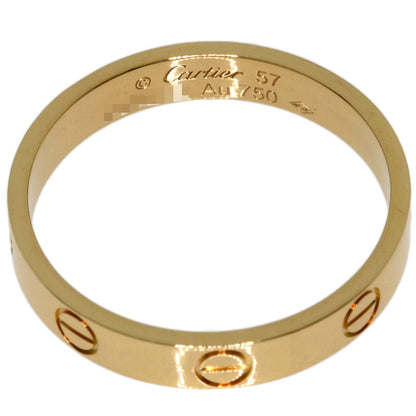 CARTIER Mini love ring #57 Ring K18 Yellow Gold Ladies [Used]
