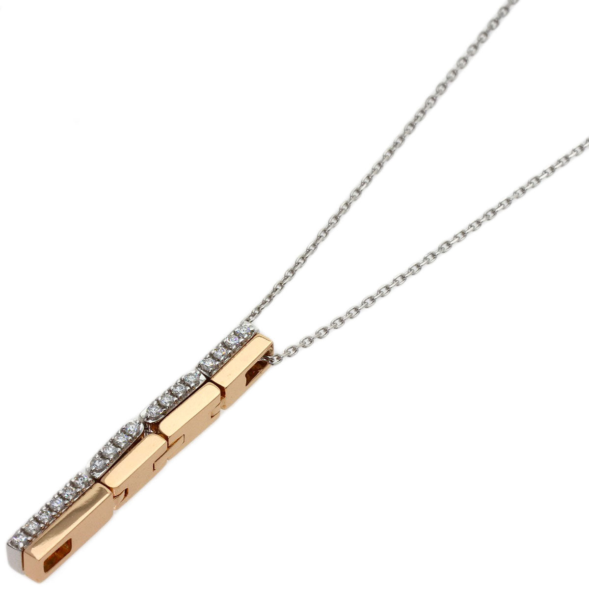 TASAKI Two-Tone  2WAY Diamond Necklace K18 White Gold 18K Pink GoldLadies [Used]