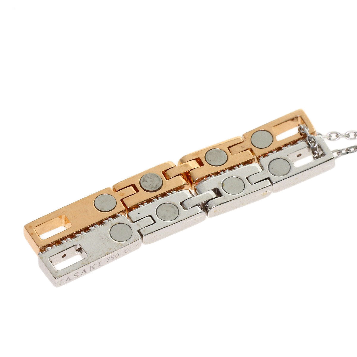 TASAKI Two-Tone  2WAY Diamond Necklace K18 White Gold 18K Pink GoldLadies [Used]