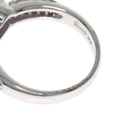 Ponte Vecchio Heart motif Diamond Ring K18 White Gold Ladies [Used]