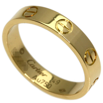 CARTIER Mini love ring #49 Ring K18 Yellow Gold Ladies [Used]