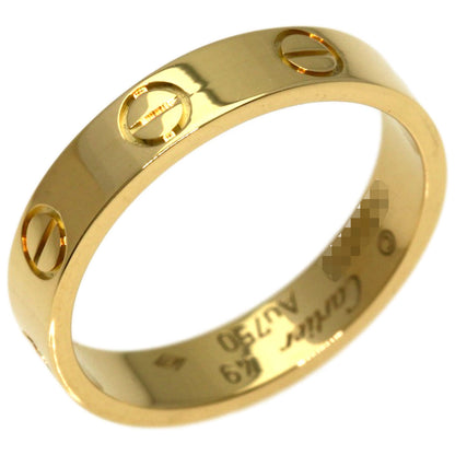 CARTIER Mini love ring #49 Ring K18 Yellow Gold Ladies [Used]