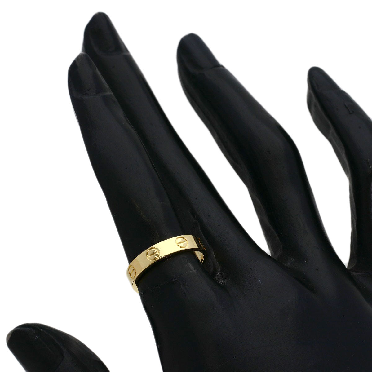 CARTIER Mini love ring #49 Ring K18 Yellow Gold Ladies [Used]