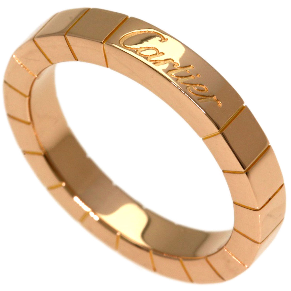 CARTIER Laniere # 49 Ring K18 Pink Gold Ladies [Used]