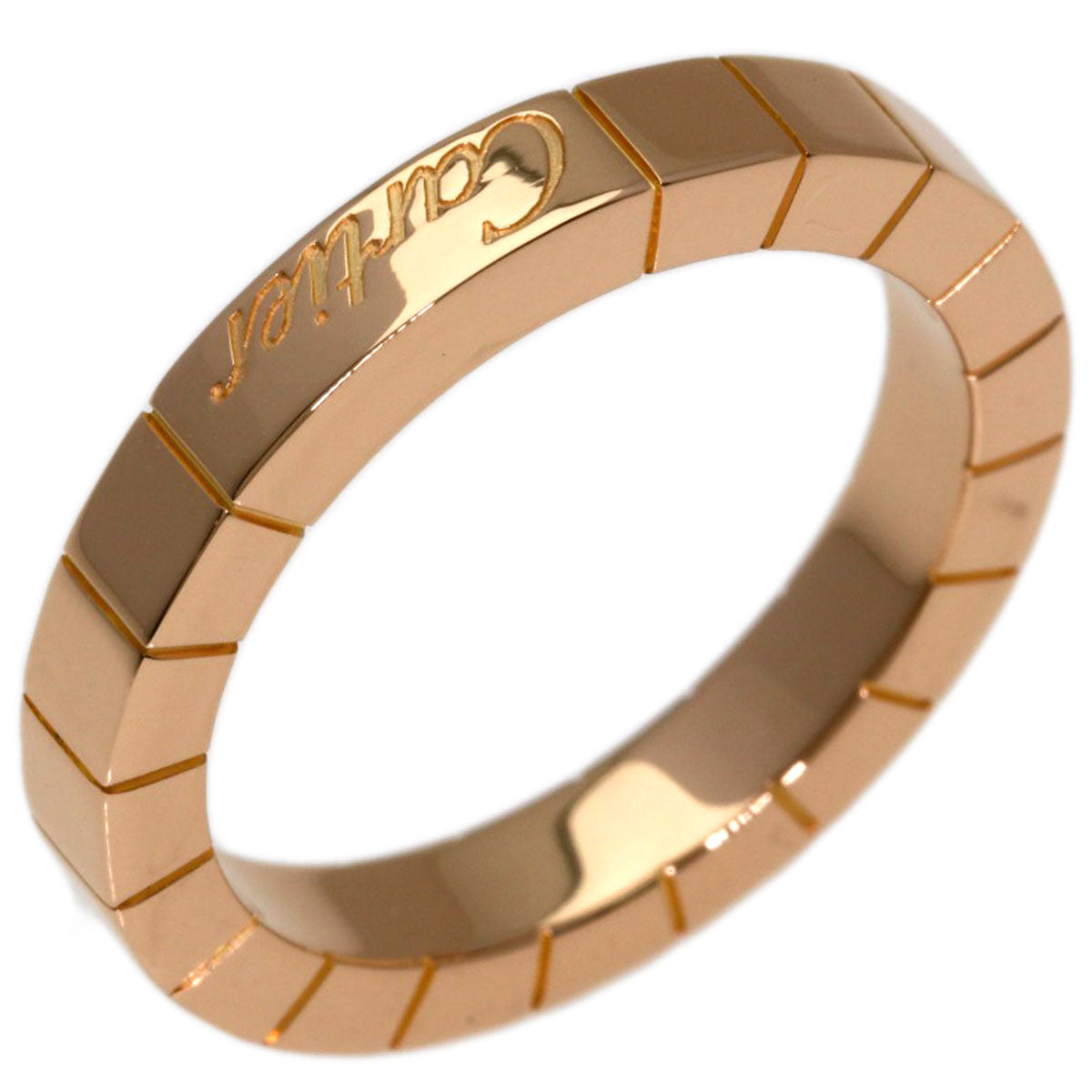 CARTIER Laniere # 49 Ring K18 Pink Gold Ladies [Used]