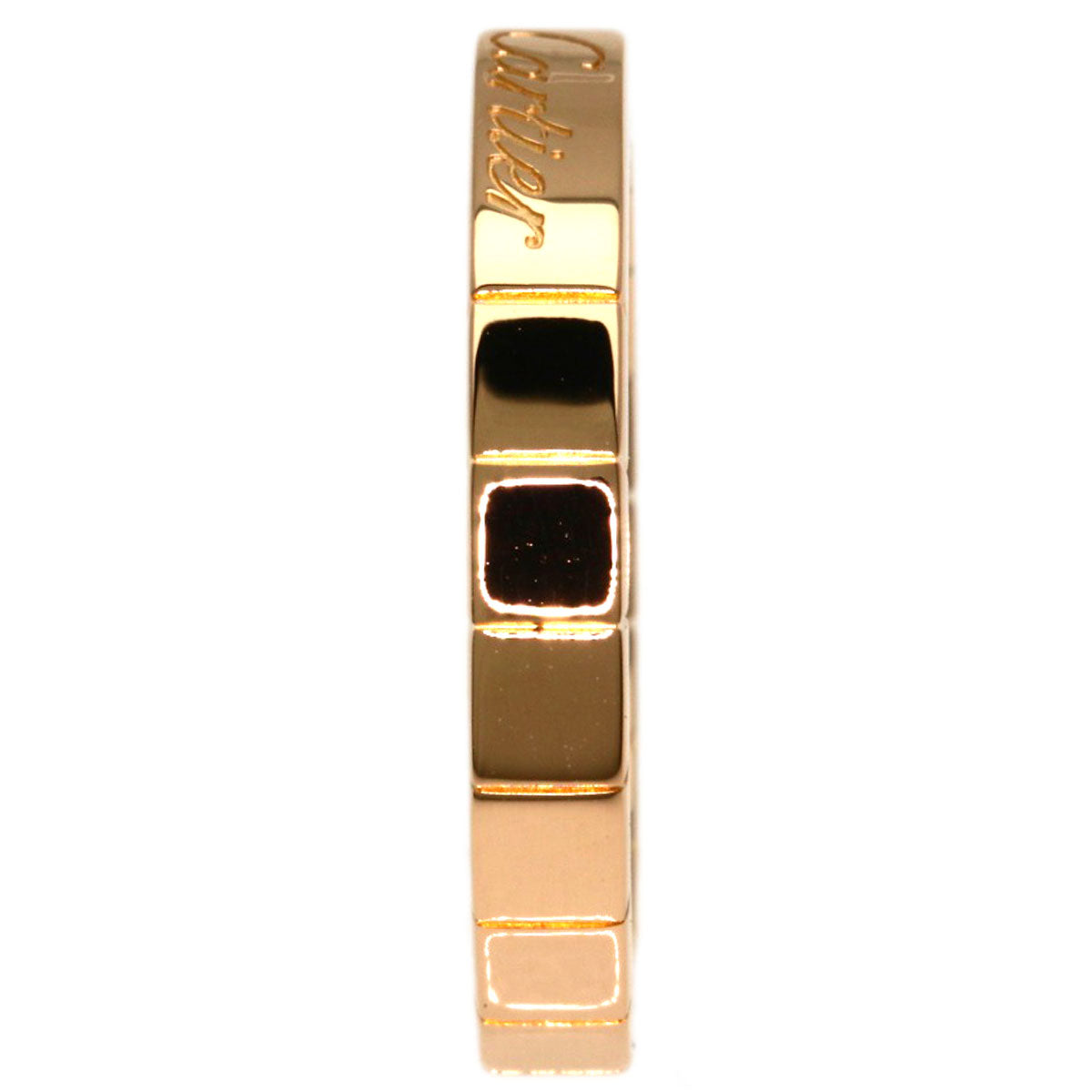 CARTIER Laniere # 49 Ring K18 Pink Gold Ladies [Used]