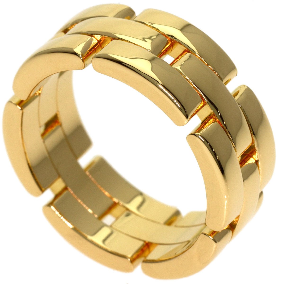 CARTIER Maillon PANTHERE #57 Ring K18 Yellow Gold Ladies [Used]