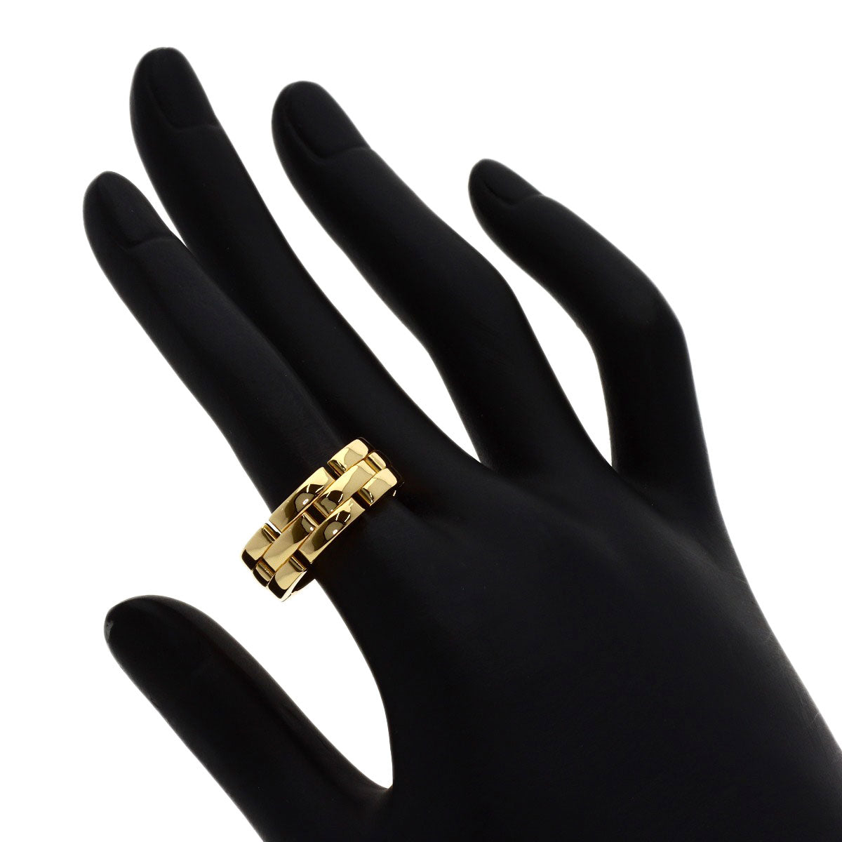 CARTIER Maillon PANTHERE #57 Ring K18 Yellow Gold Ladies [Used]