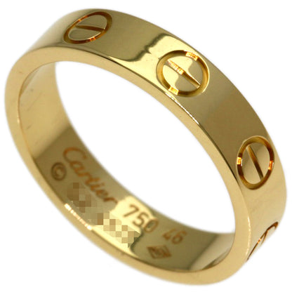CARTIER Mini love ring #46 Ring K18 Yellow Gold Ladies [Used]