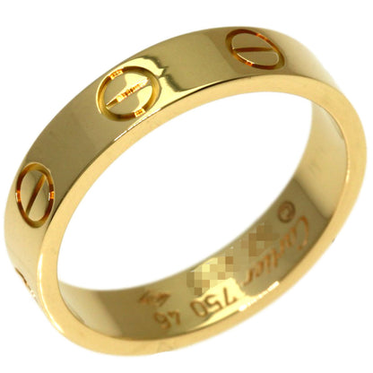 CARTIER Mini love ring #46 Ring K18 Yellow Gold Ladies [Used]