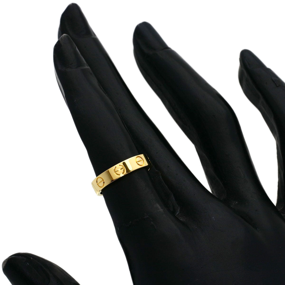 CARTIER Mini love ring #46 Ring K18 Yellow Gold Ladies [Used]