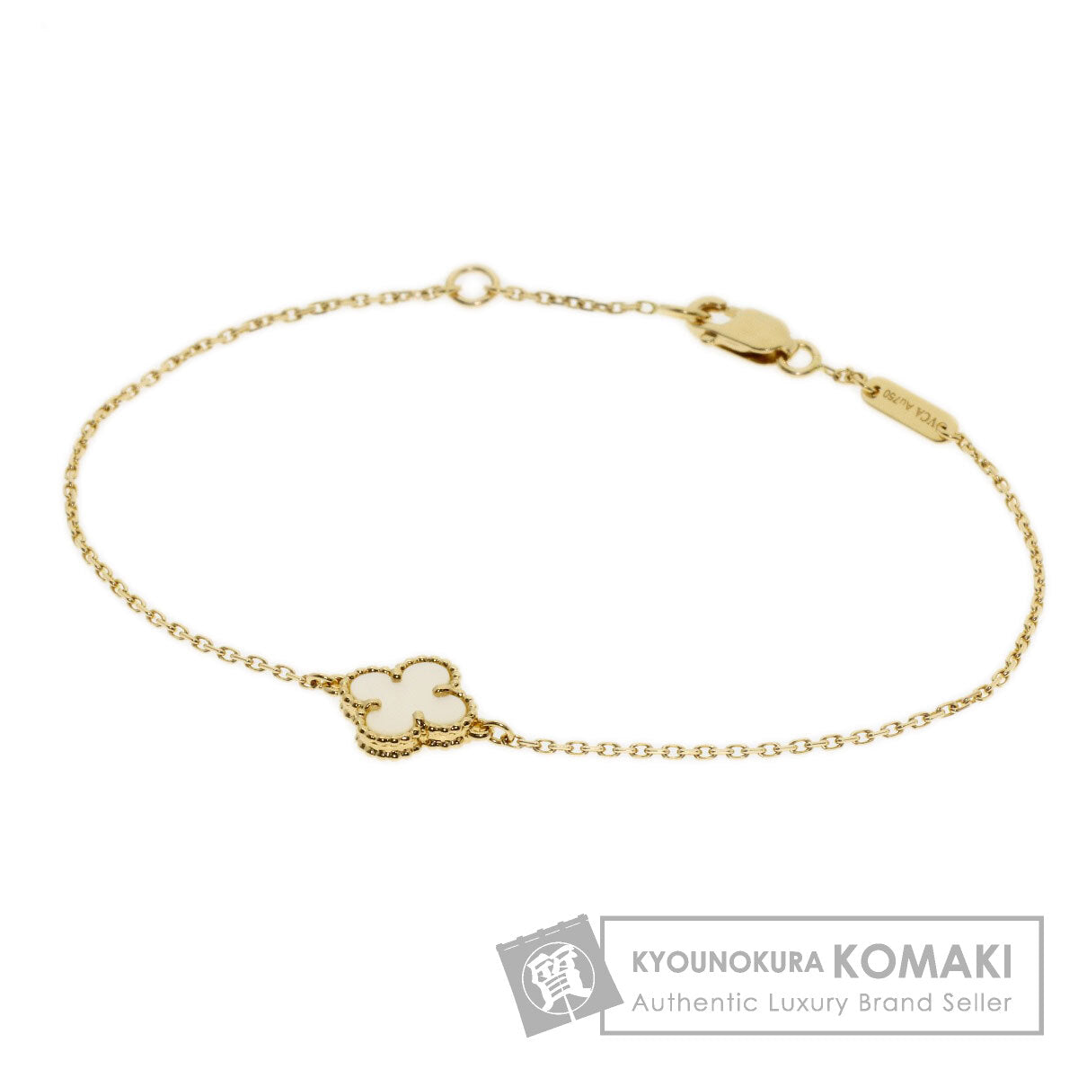 Van Cleef & Arpels Sweet Alhambra Shell Bracelet K18 Yellow Gold Ladies [Used]