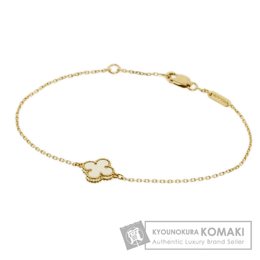 Van Cleef & Arpels Sweet Alhambra Shell Bracelet K18 Yellow Gold Ladies [Used]