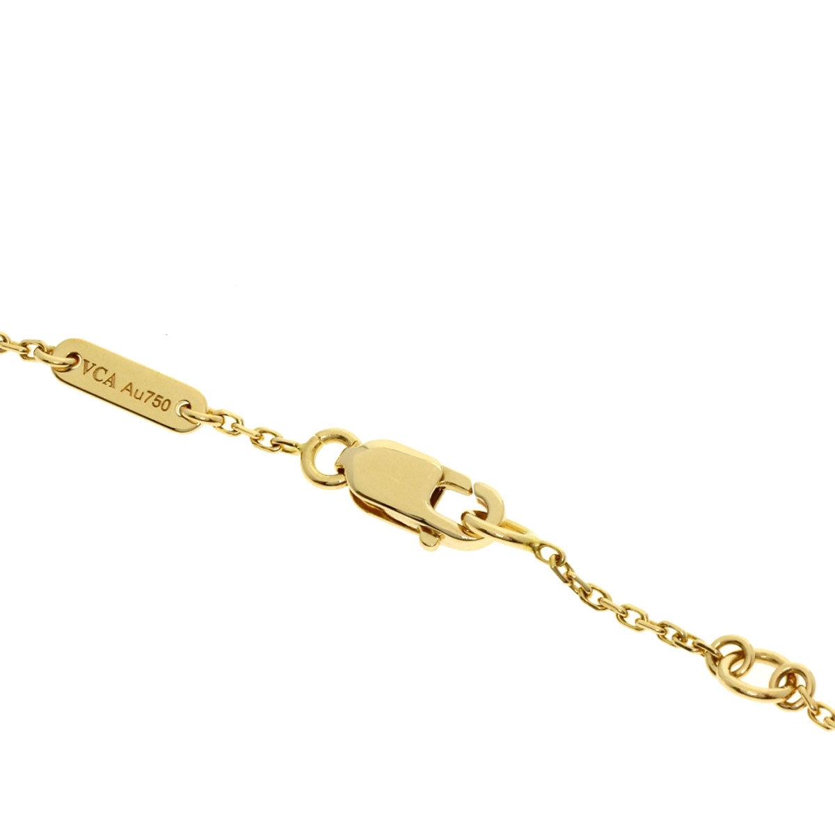 Van Cleef & Arpels Sweet Alhambra Shell Bracelet K18 Yellow Gold Ladies [Used]
