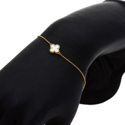 Van Cleef & Arpels Sweet Alhambra Shell Bracelet K18 Yellow Gold Ladies [Used]