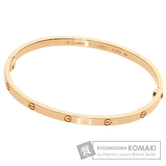 CARTIER LOVE Bracelets SM #17 (Driver not included) Bracelet K18 Pink Gold Ladies [Used]