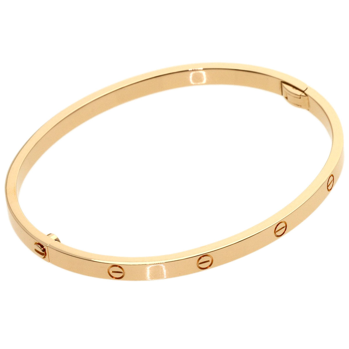 CARTIER LOVE Bracelets SM #17 (Driver not included) Bracelet K18 Pink Gold Ladies [Used]