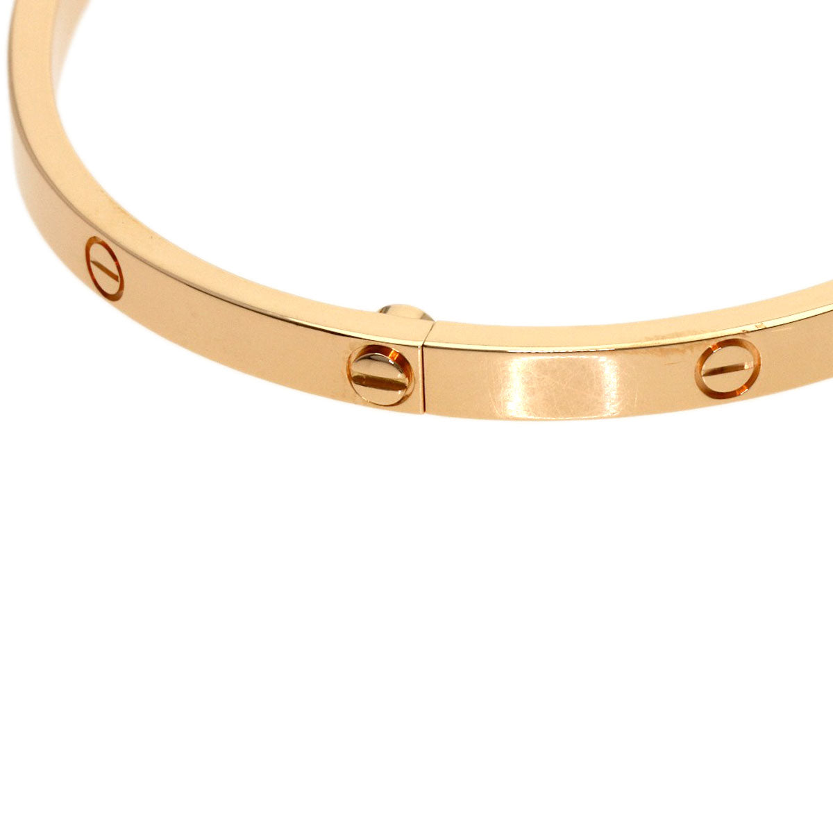 CARTIER LOVE Bracelets SM #17 (Driver not included) Bracelet K18 Pink Gold Ladies [Used]