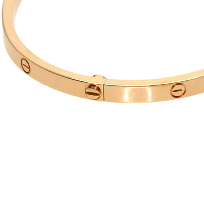 CARTIER LOVE Bracelets SM #17 (Driver not included) Bracelet K18 Pink Gold Ladies [Used]