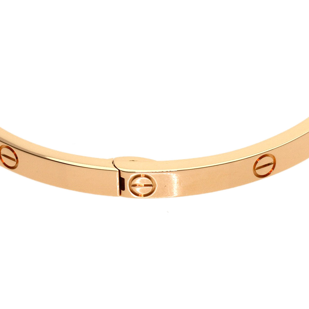 CARTIER LOVE Bracelets SM #17 (Driver not included) Bracelet K18 Pink Gold Ladies [Used]