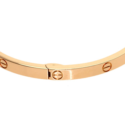 CARTIER LOVE Bracelets SM #17 (Driver not included) Bracelet K18 Pink Gold Ladies [Used]