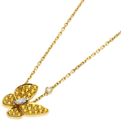 Van Cleef & Arpels De Papillon Diamond Necklace K18 Yellow Gold Ladies [Used]