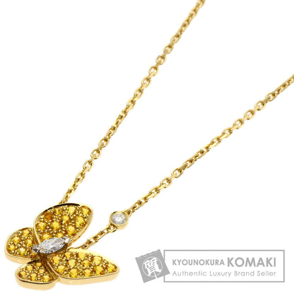 Van Cleef & Arpels De Papillon Diamond Necklace K18 Yellow Gold Ladies [Used]