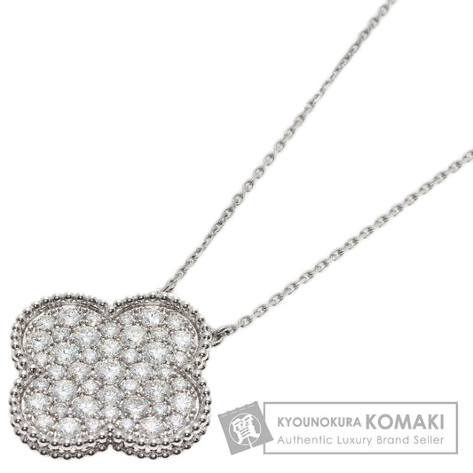 Van Cleef & Arpels Magic Alhambra Diamond Necklace K18 White Gold Ladies [Used]