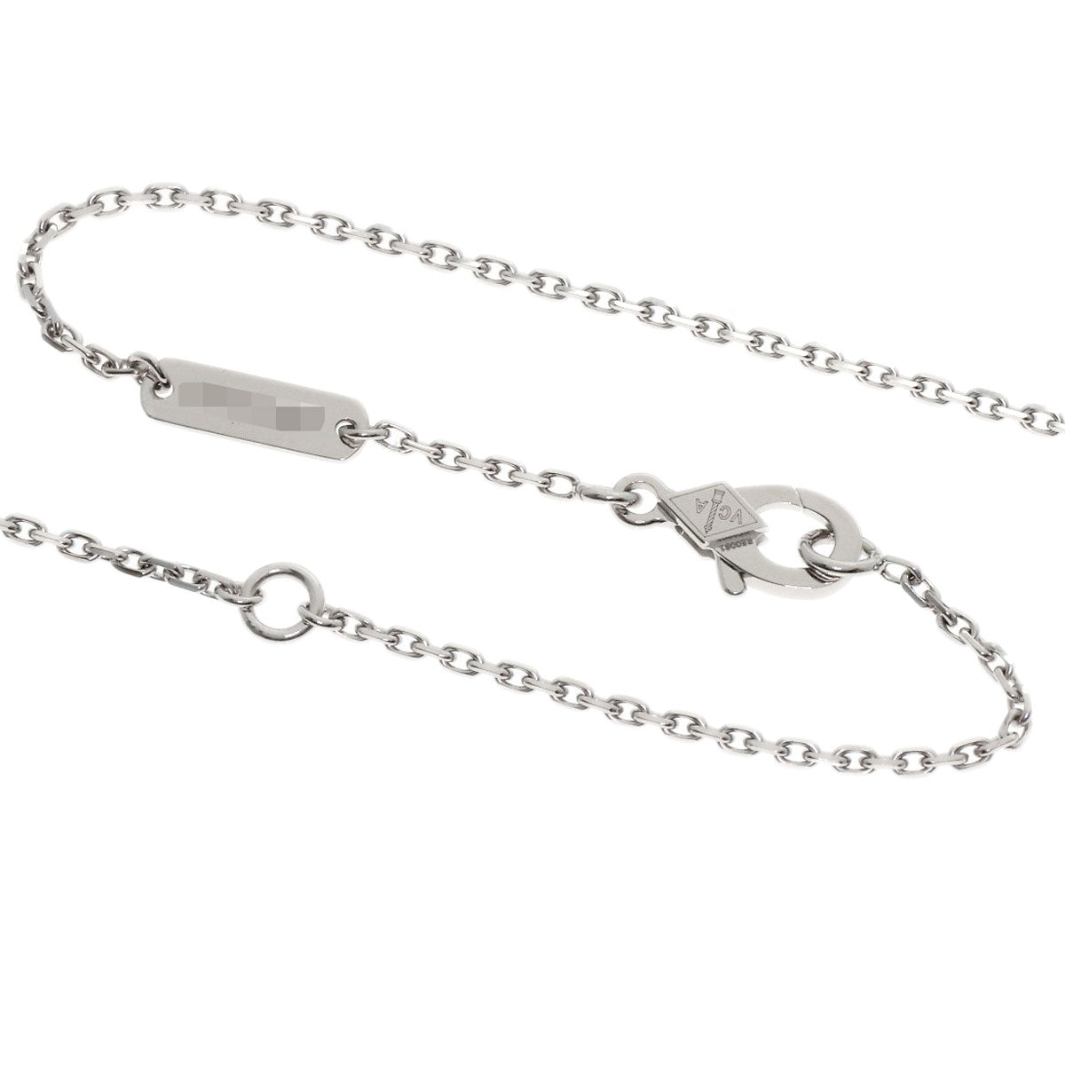 Van Cleef & Arpels Magic Alhambra Diamond Necklace K18 White Gold Ladies [Used]