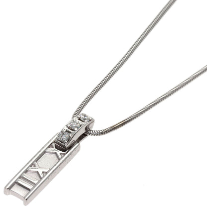 TIFFANY&Co. Atlas Diamond Necklace K18 White Gold Ladies [Used]