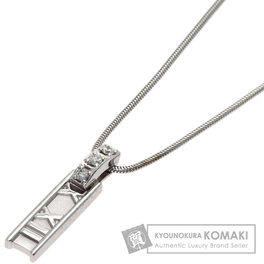 TIFFANY&Co. Atlas Diamond Necklace K18 White Gold Ladies [Used]
