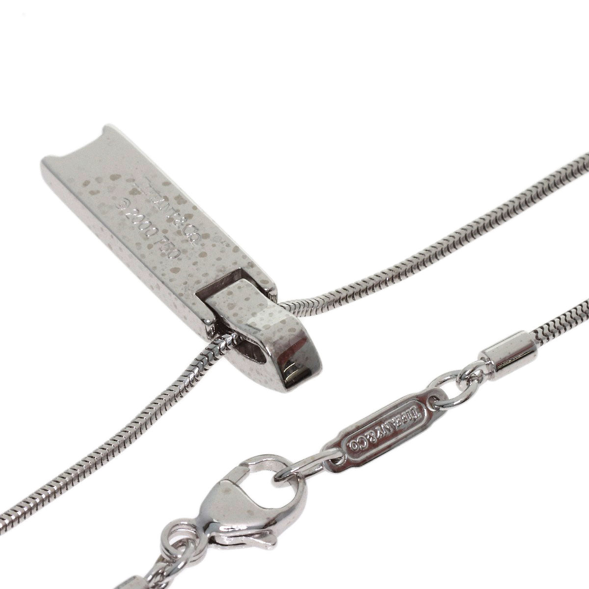 TIFFANY&Co. Atlas Diamond Necklace K18 White Gold Ladies [Used]