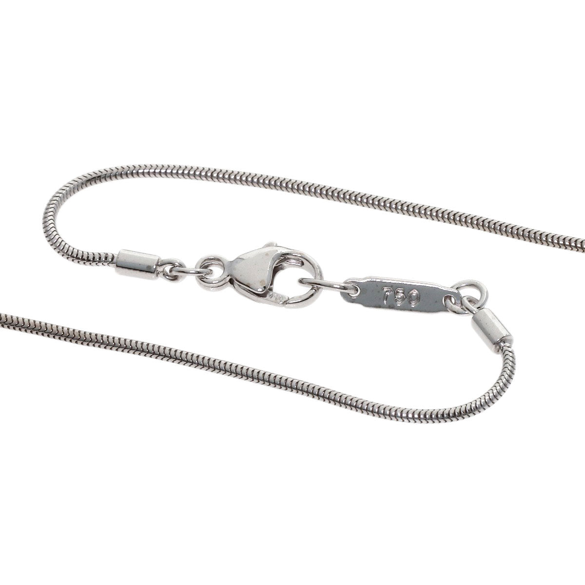 TIFFANY&Co. Atlas Diamond Necklace K18 White Gold Ladies [Used]