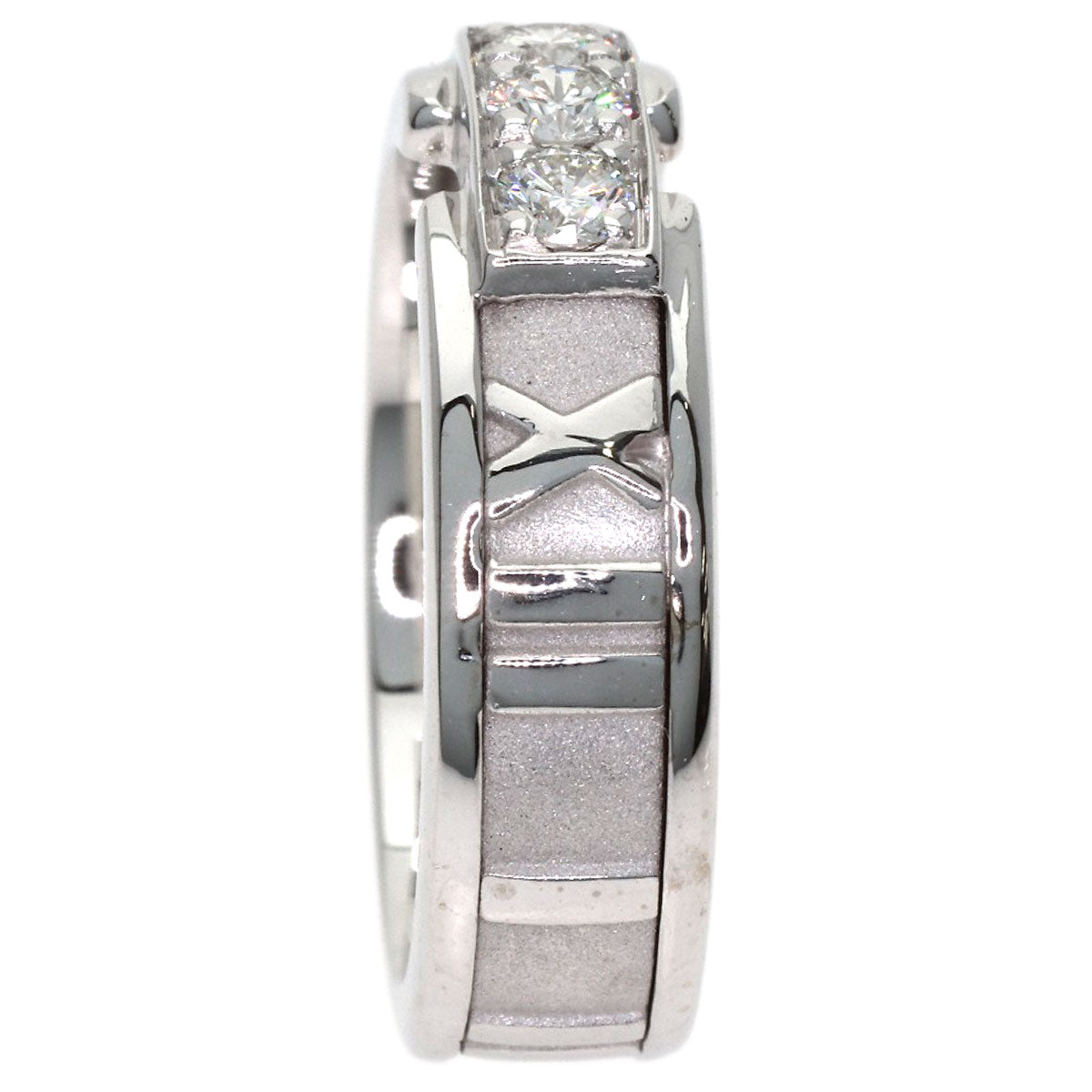 TIFFANY&Co. Atlas Diamond Ring K18 White Gold Ladies [Used]