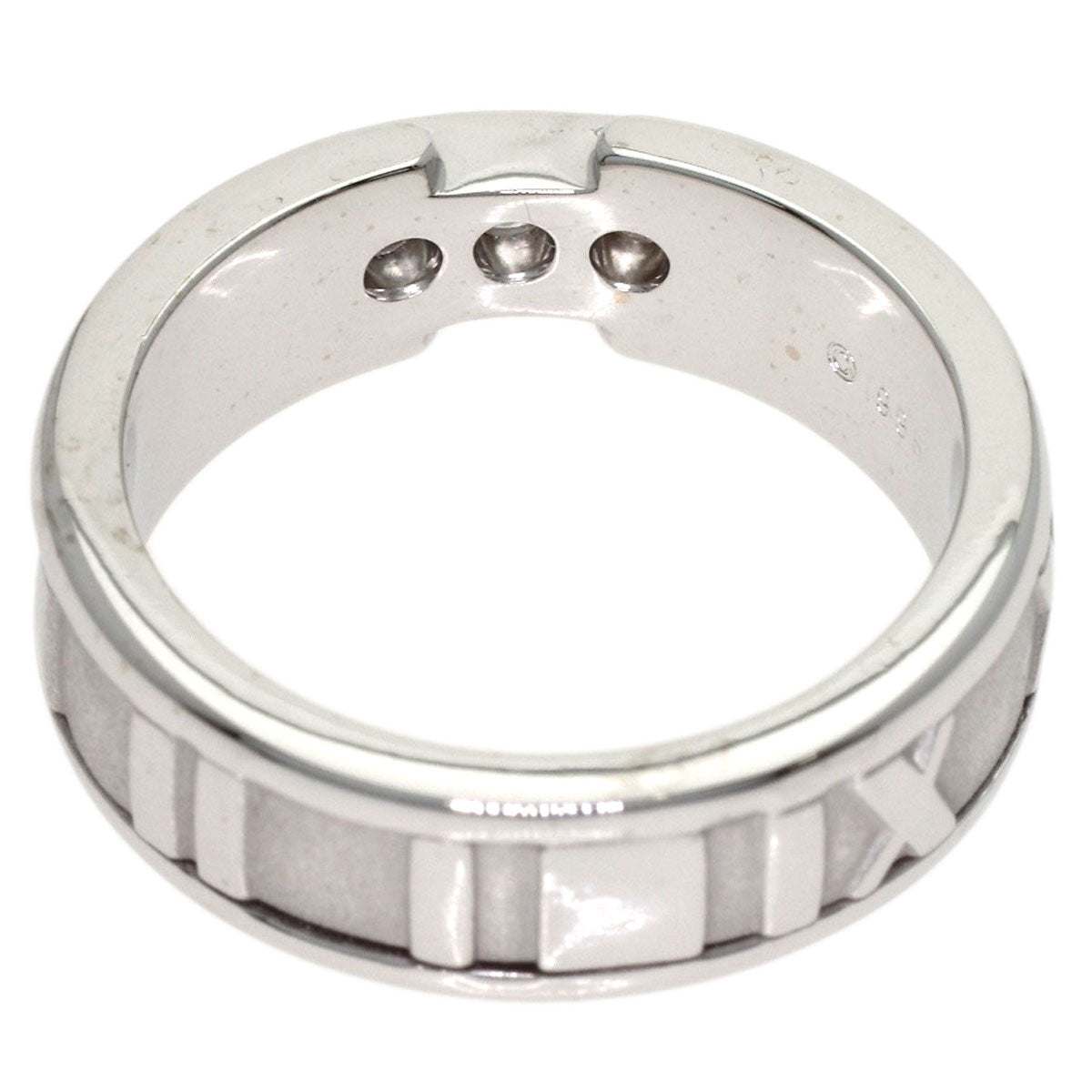 TIFFANY&Co. Atlas Diamond Ring K18 White Gold Ladies [Used]