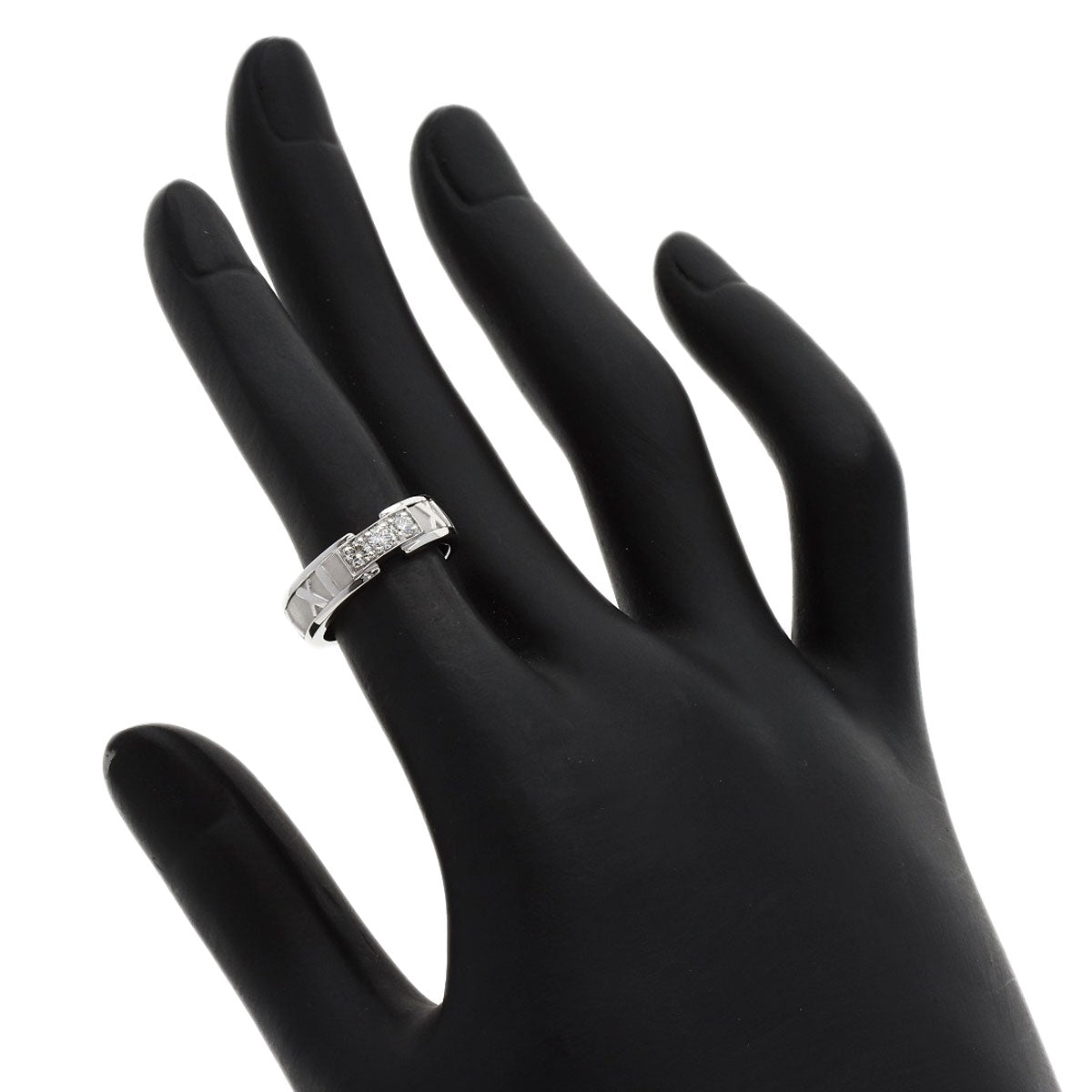 TIFFANY&Co. Atlas Diamond Ring K18 White Gold Ladies [Used]