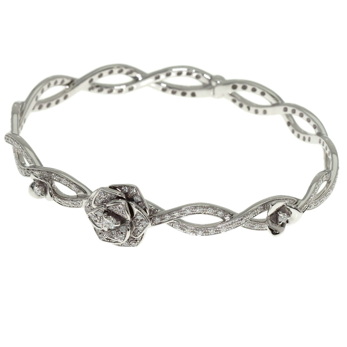 PIAGET Rose Full Diamond #17 Bracelet K18 White Gold Ladies [Used]
