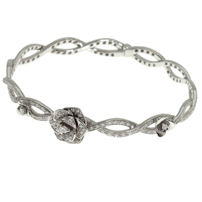 PIAGET Rose Full Diamond #17 Bracelet K18 White Gold Ladies [Used]