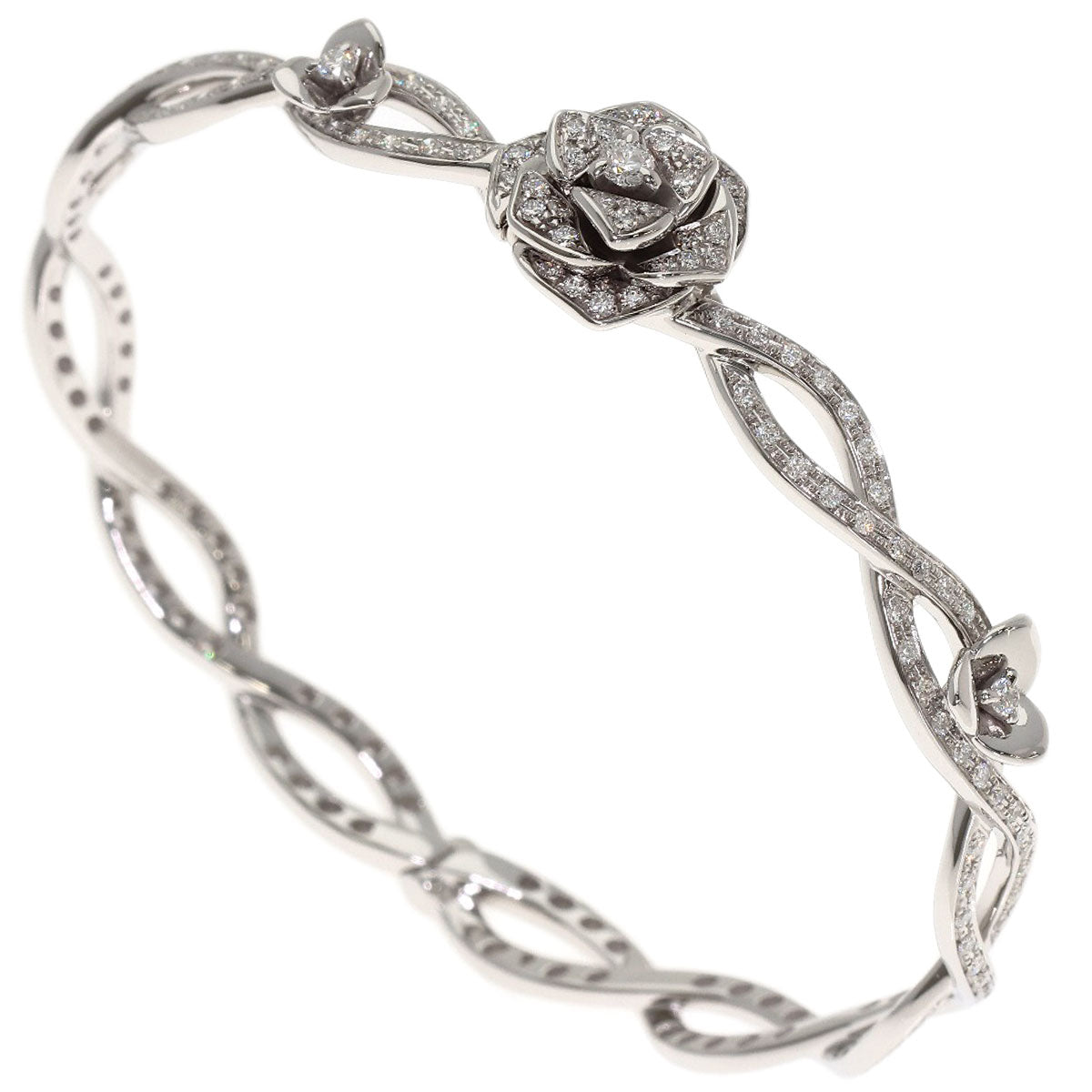 PIAGET Rose Full Diamond #17 Bracelet K18 White Gold Ladies [Used]