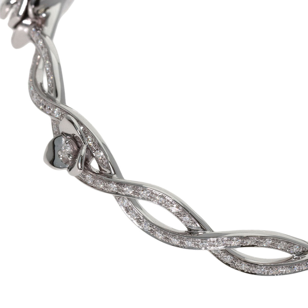 PIAGET Rose Full Diamond #17 Bracelet K18 White Gold Ladies [Used]