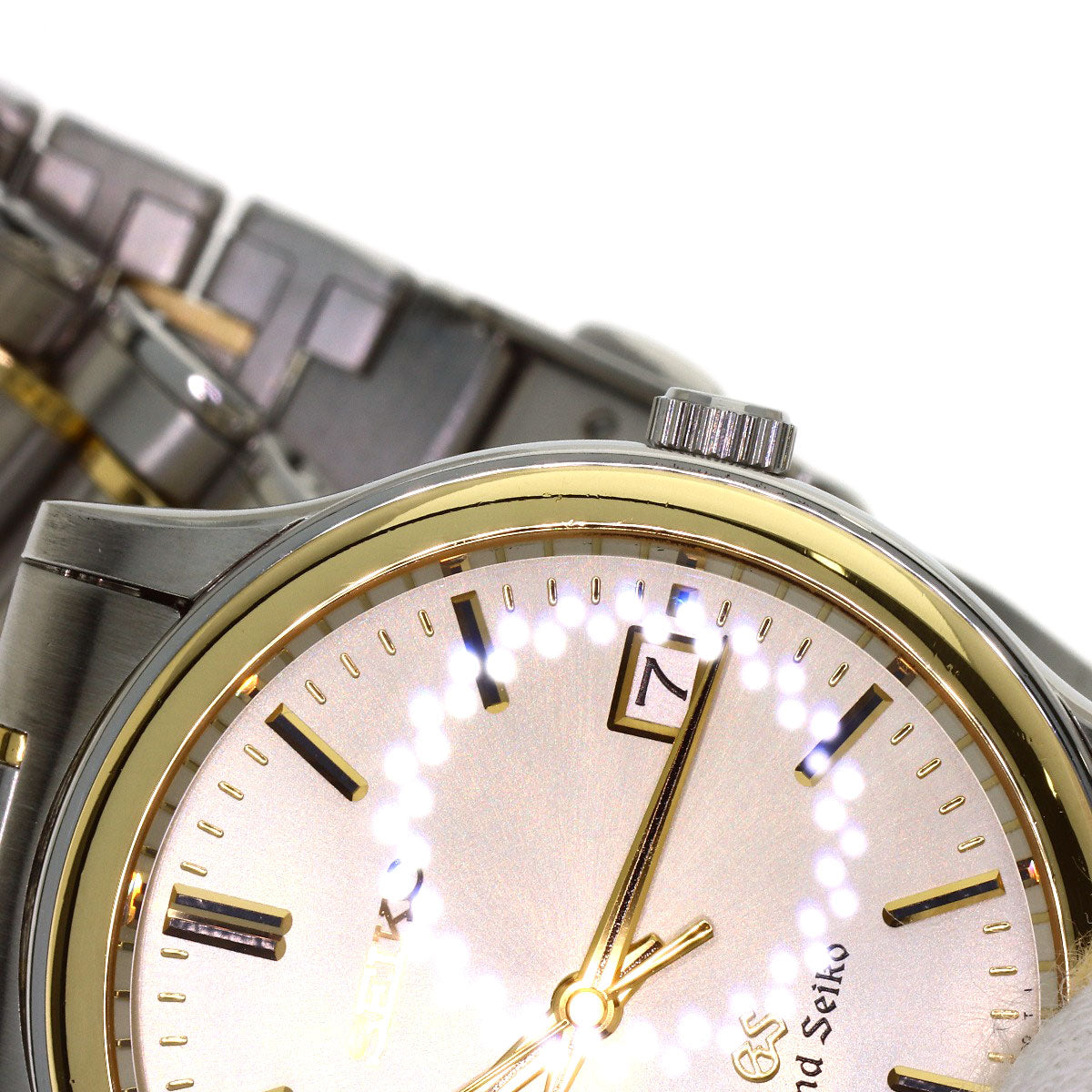 SEIKO Grand Seiko Round Face Watches SBGF014 8J56-7000 Stainless Steel/SSxK18YG mens