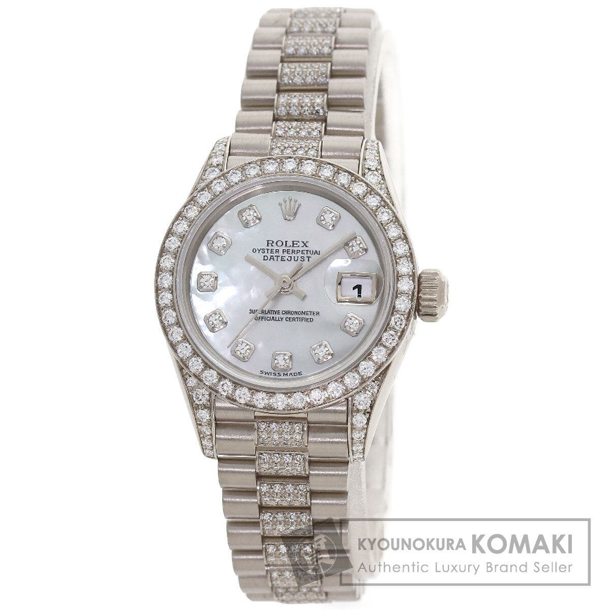 ROLEX DATEJUST 10P Diamond Watches 79159NG K18 White Gold/K18WGxDiamond Ladies
