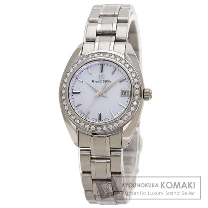 SEIKO Grand Seiko Round Face Bezel Diamond Watches STGF079 4J52-0AD0 Stainless Steel/Stainless Steel Ladies