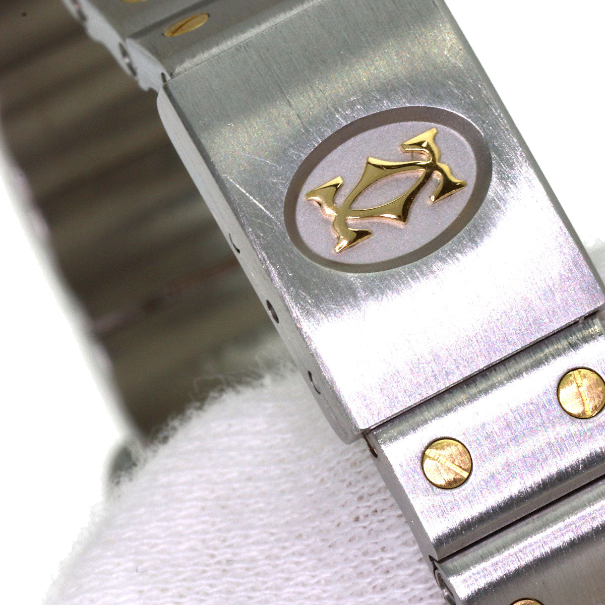 CARTIER Santos Galve SM Watches W20012C14 Stainless Steel/SSxK18YG Ladies