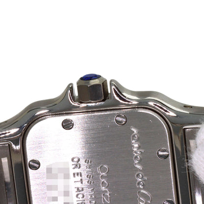 CARTIER Santos Galve SM Watches W20012C14 Stainless Steel/SSxK18YG Ladies