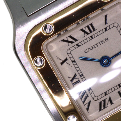 CARTIER Santos Galve SM Watches W20012C14 Stainless Steel/SSxK18YG Ladies