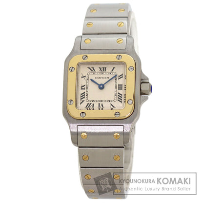CARTIER Santos Galve SM Watches W20012C14 Stainless Steel/SSxK18YG Ladies