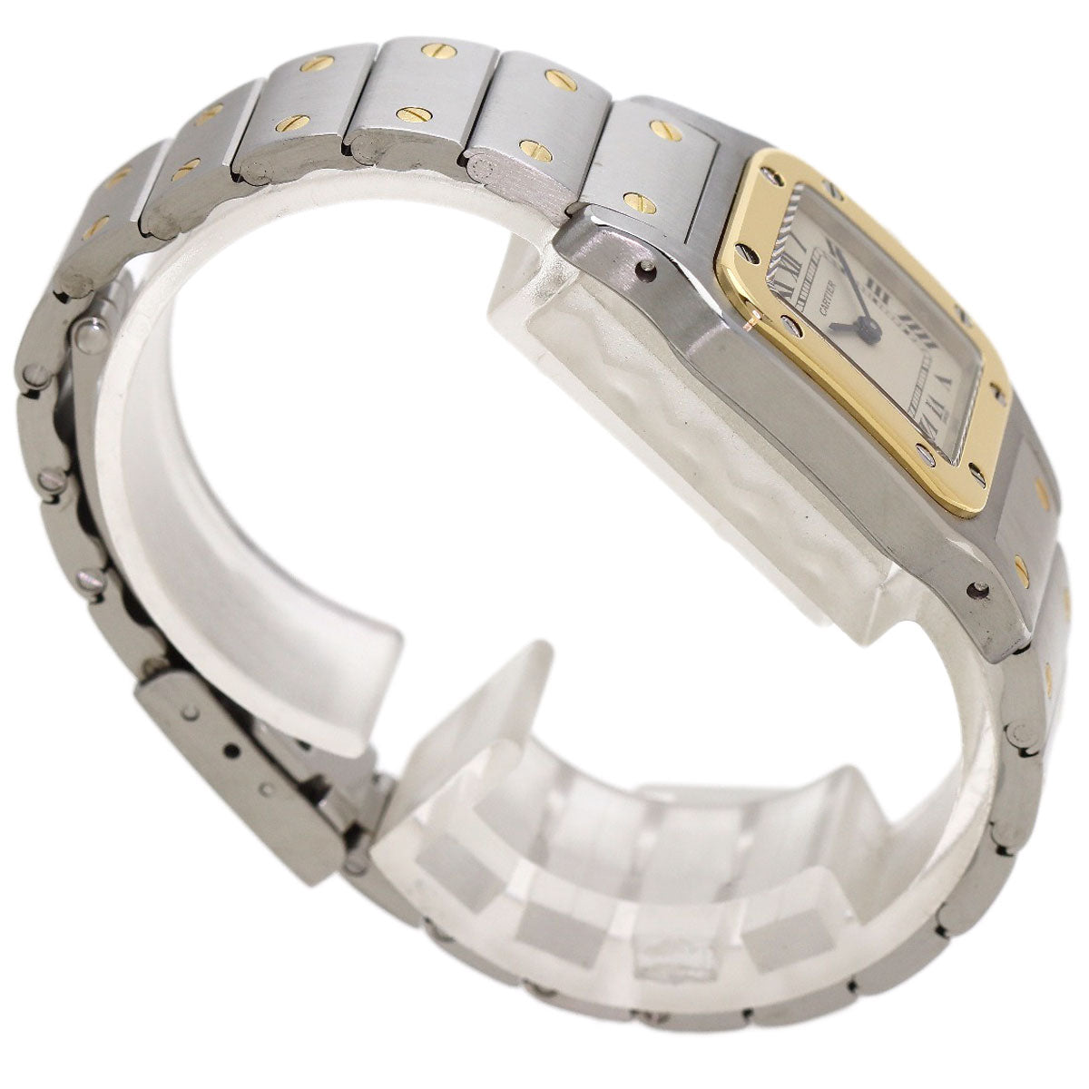 CARTIER Santos Galve SM Watches W20012C14 Stainless Steel/SSxK18YG Ladies