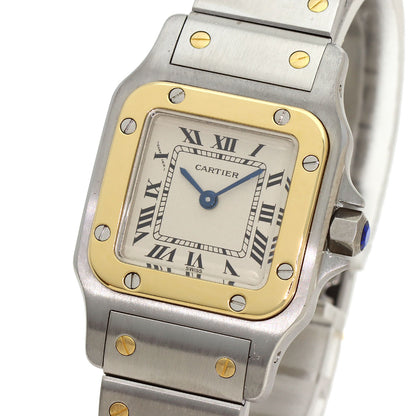 CARTIER Santos Galve SM Watches W20012C14 Stainless Steel/SSxK18YG Ladies