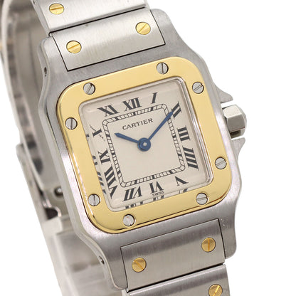 CARTIER Santos Galve SM Watches W20012C14 Stainless Steel/SSxK18YG Ladies